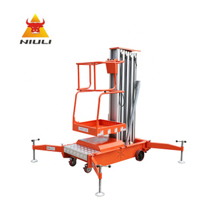 NIULI Pequeno Elevador Aéreo Móvel Um Homem/Elevador de Limpeza Doméstica Elevador de Alumínio/Elevador Pessoal Aéreo Escada